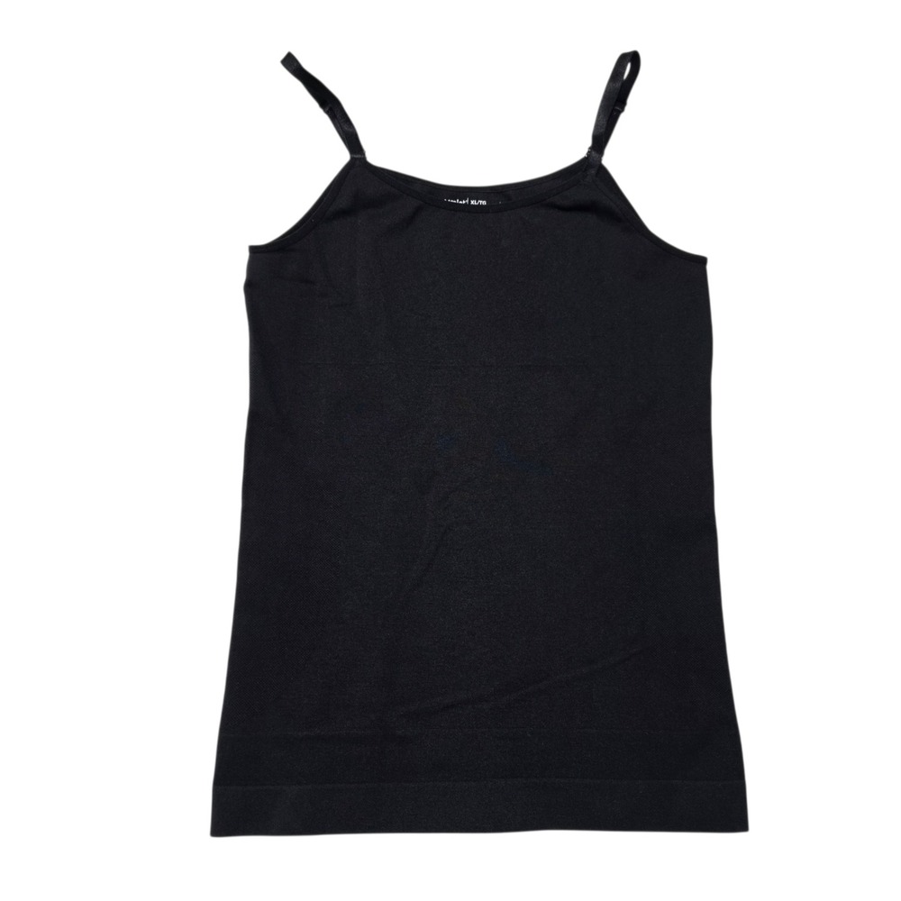Shapermint Essentials Cami Womens XL Black Shapewear Tank Top Adjustable Strap